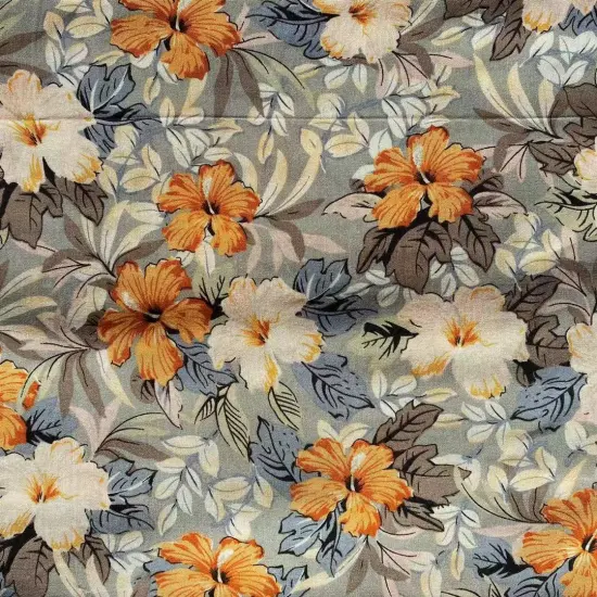 45S Soft Challis Fabric Plain Floral Printed Tecido Viscose