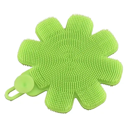 Flower Style Stay Clean Scrubber Sponge