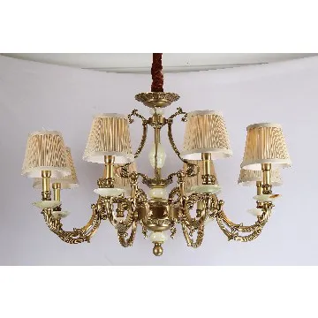 Brass Shades Chandelier Ceiling Light