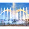 Large outdoor music dancing fountain show