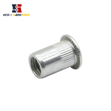 OEM Brass Rivet Knurled nut With Internal Thread