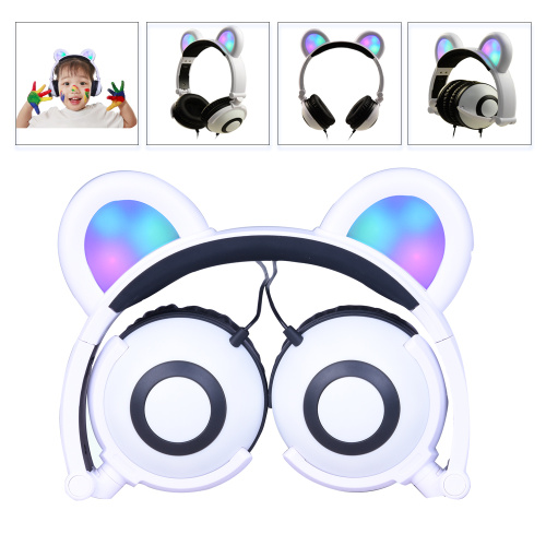 Original LED Novelty Promotional Bear ear Headphones