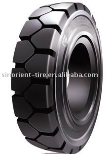 Solid forklift tyre