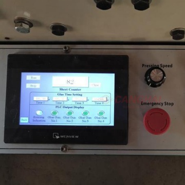 Semiautomatic carton folder gluer bottom lock machine