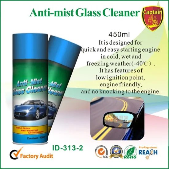 Anti Mist Car Cleaning Chemicals , Car Glass Windown Spray Cleaner