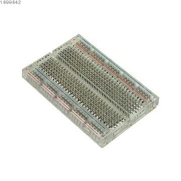 Clear Solderless Breadboard Medium Size Interlocking 400PTS Self Adhes