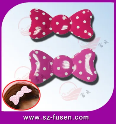 Colorful Butterfly Velcro Hair Clips Nylon Customised Oem