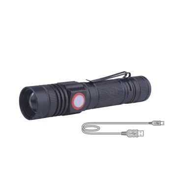 New arrival EDC dual Micro USB rechargeable strong light fleshlight linterna adjustable focus high beam torch led flashlight
