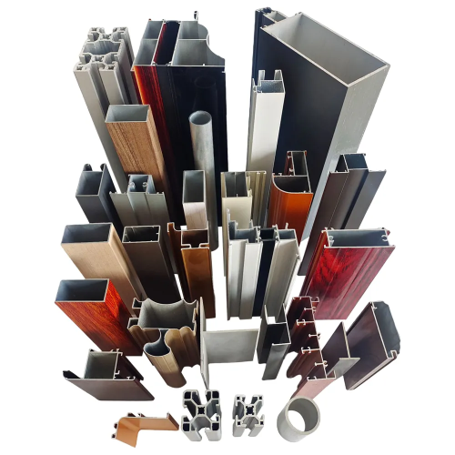 Aluminum profiles for door and window glass clips