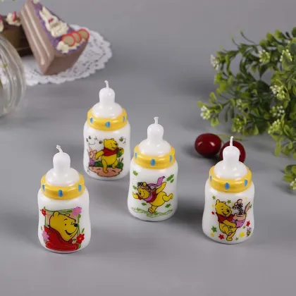 Milk bottle shape candles for children birthday gift