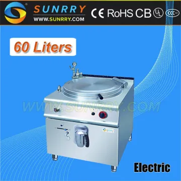 Electric 60 liters stainless steel steam jacketed kettle with steam boiling pan (SUNRRY SY-GBP700A)