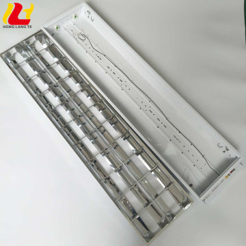 White Paint T8 T5 LED Office Grille Lamp Fixture