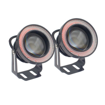High Power COB LED Lamp with White Halo for Car DRL and Headlights