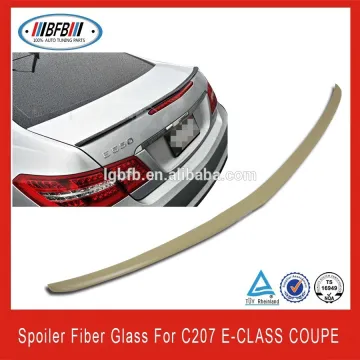 Car rear spoiler fiber glass v type spoiler car wing for C207 E class