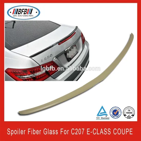 Car rear spoiler fiber glass v type spoiler car wing for C207 E class