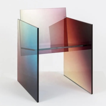 Blue Gradient Tempered Laminated Glass