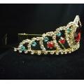 Big Red Stone Birthday Crown Tiaras For Children