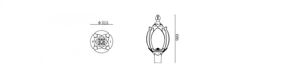 Garden Lamp Size