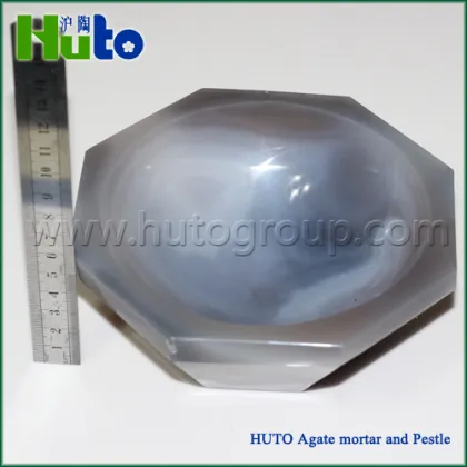 HUTO Brand Agate Mortar & Pestle