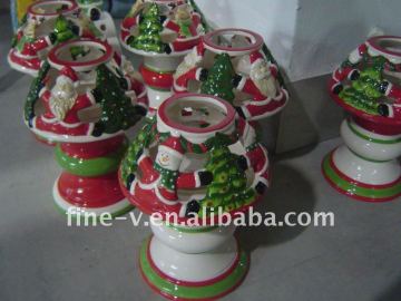 Ceramic Christmas table lamp, Christmas decoration