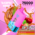 Best VOPK 75000 Puff Disposable Vapes 3 in 1
