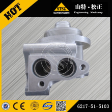 Oil filter head assy 6217-51-5103 for KOMATSU ENGINE SAA6D125E-3K-8M