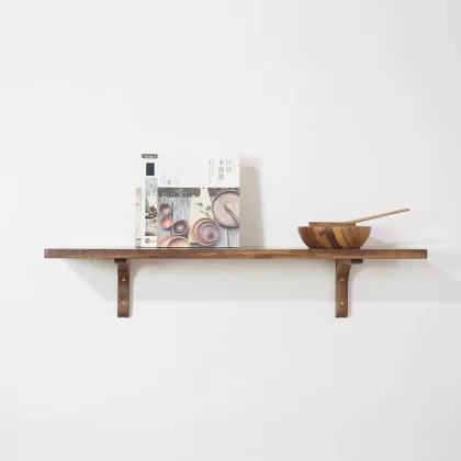 simplicity wooden shelves wall shelf for living room