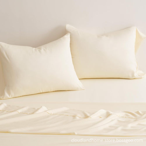 Tencel Vegan Silk Bedding Set - Silky Tencel Silk Bed Sheets