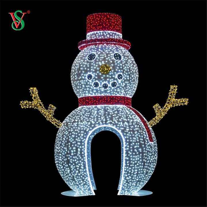 LED 3D Snowman Christmas Motif Light