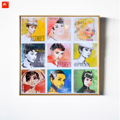 Monroe Hepburn Decorative Figure Oil Painting
