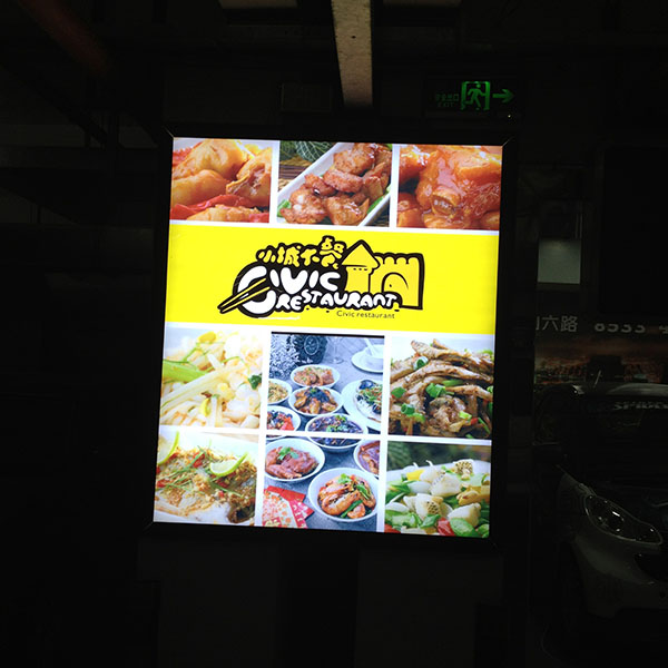 LED Picture Frame for Fast Food Menu Signboard