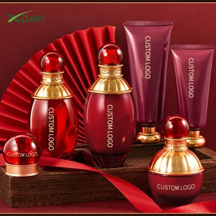 OEM Wholesale Glass Facial Care Kit: Firming, Anti-Wrinkle, Moisturizing Ginseng Skin Care Set