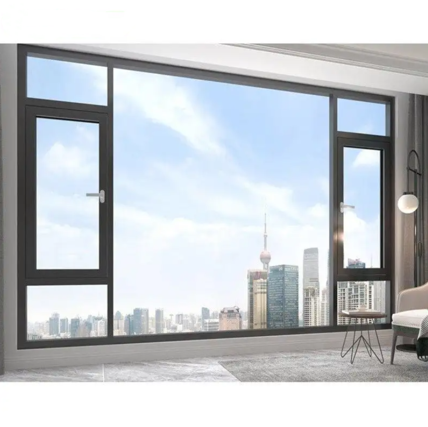 Aluminum casement windows