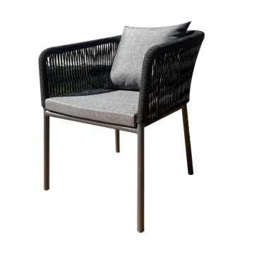 Outdoor Patio Rope Furniture Webbing Chair Set for Backyard and Terrace