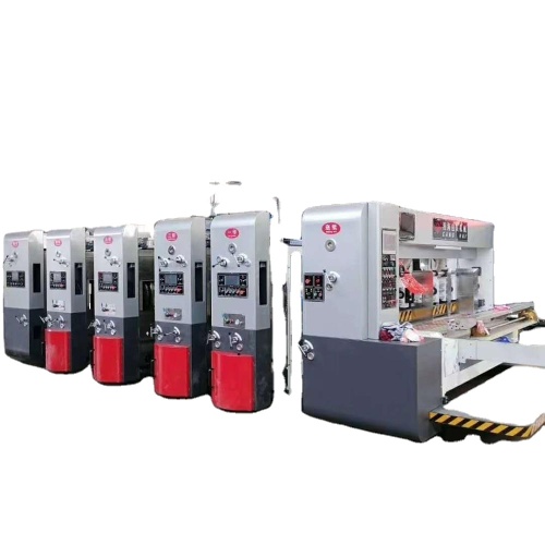 automatic multicolor printer slotter and die cutter machine