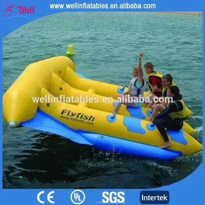 Good quality inflatable flying manta ray / inflatable flying fish tube towable