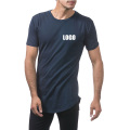 T-shirt blu navy maglietta a colori solidi personalizzati