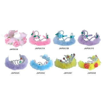 kids princess tiara / fairy headpiece /feather crown headband