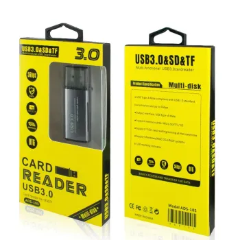 Direct Manufacturer's Sales: High-Speed USB 3.0 SD/TF Dual Card Reader for Cross-Border Popularity