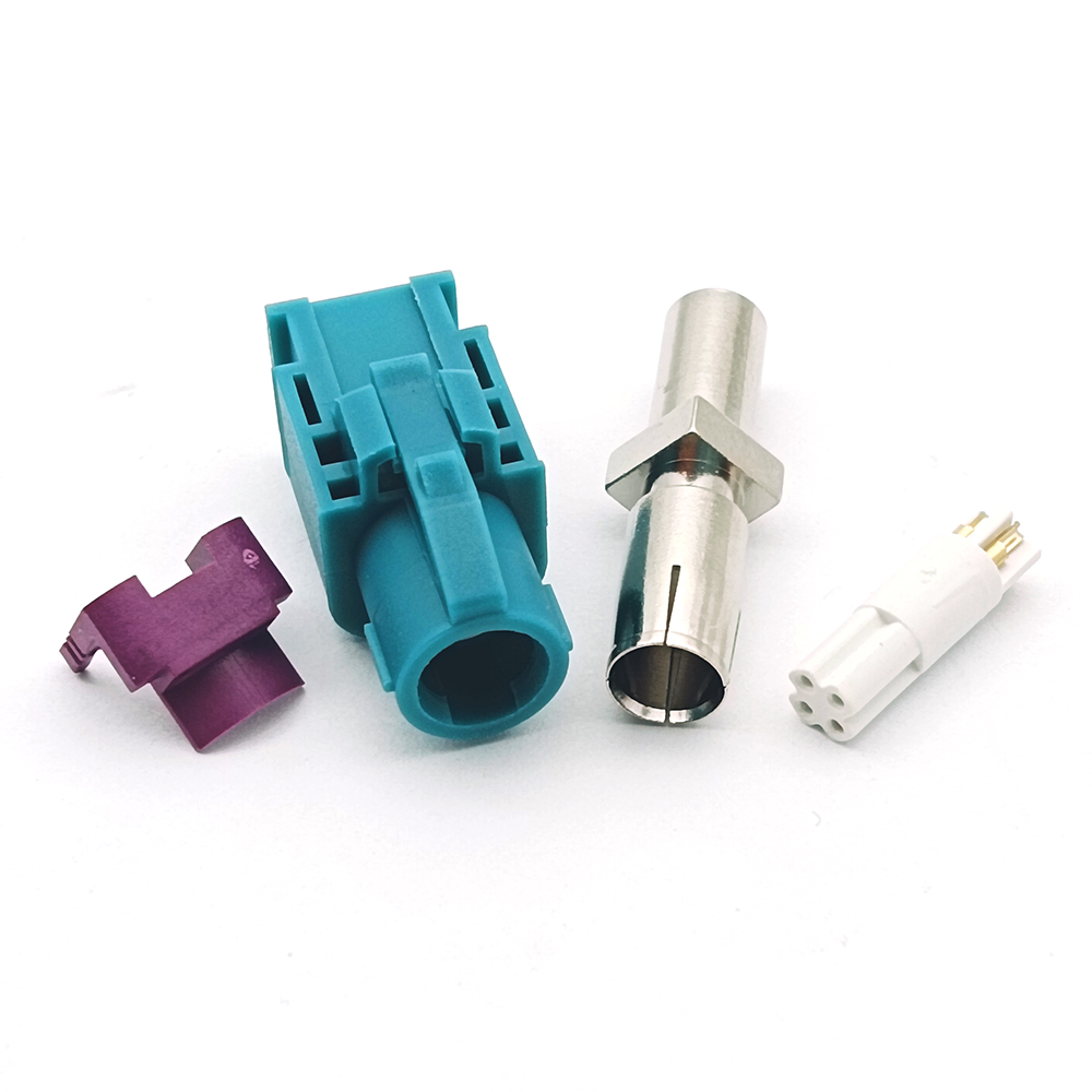 Universal 4 Pole HSD Solder Female Cable Connector
