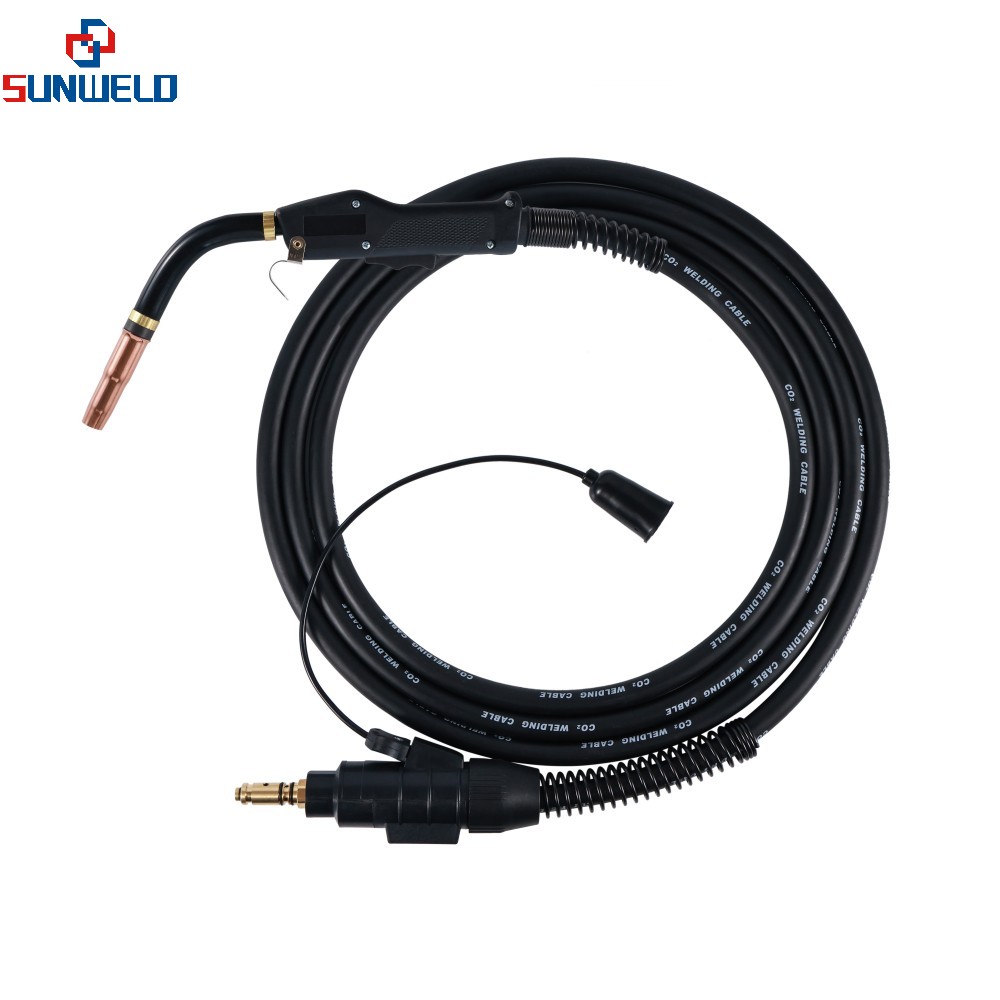 TW4 Gun Tube Flexible MIG GUN Tweco Connector & Original Rear Handle & Lincoln Control Plug