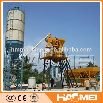 Random Color Concrete Mixing Station HZS25