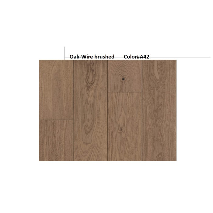 Leichte Eichenholzboden