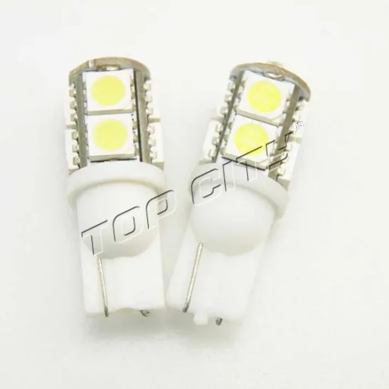 High Quality T10 9SMD 5050 W5W Car LED Bulb 12V White Color