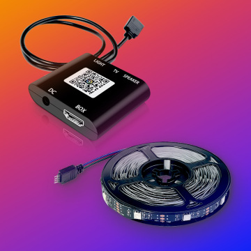 Sync TV Backlight Strips: HDMI Controlled Immersion Smart Lighting Kit with Fancy LED Display Effects