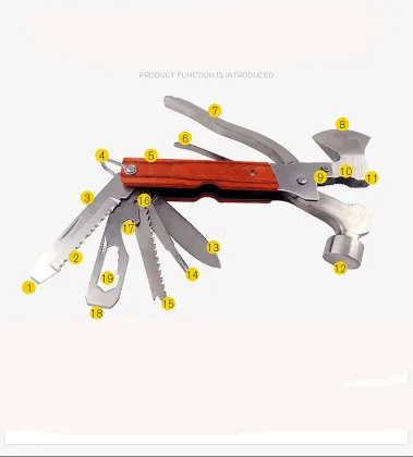 Portable Multi-Functional Hammer Breaker Knife Axe Tool - Hot Sell Outdoor Emergency Kit