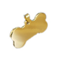 Bone Shaped Metal Identity Name Tag Dog Medallion