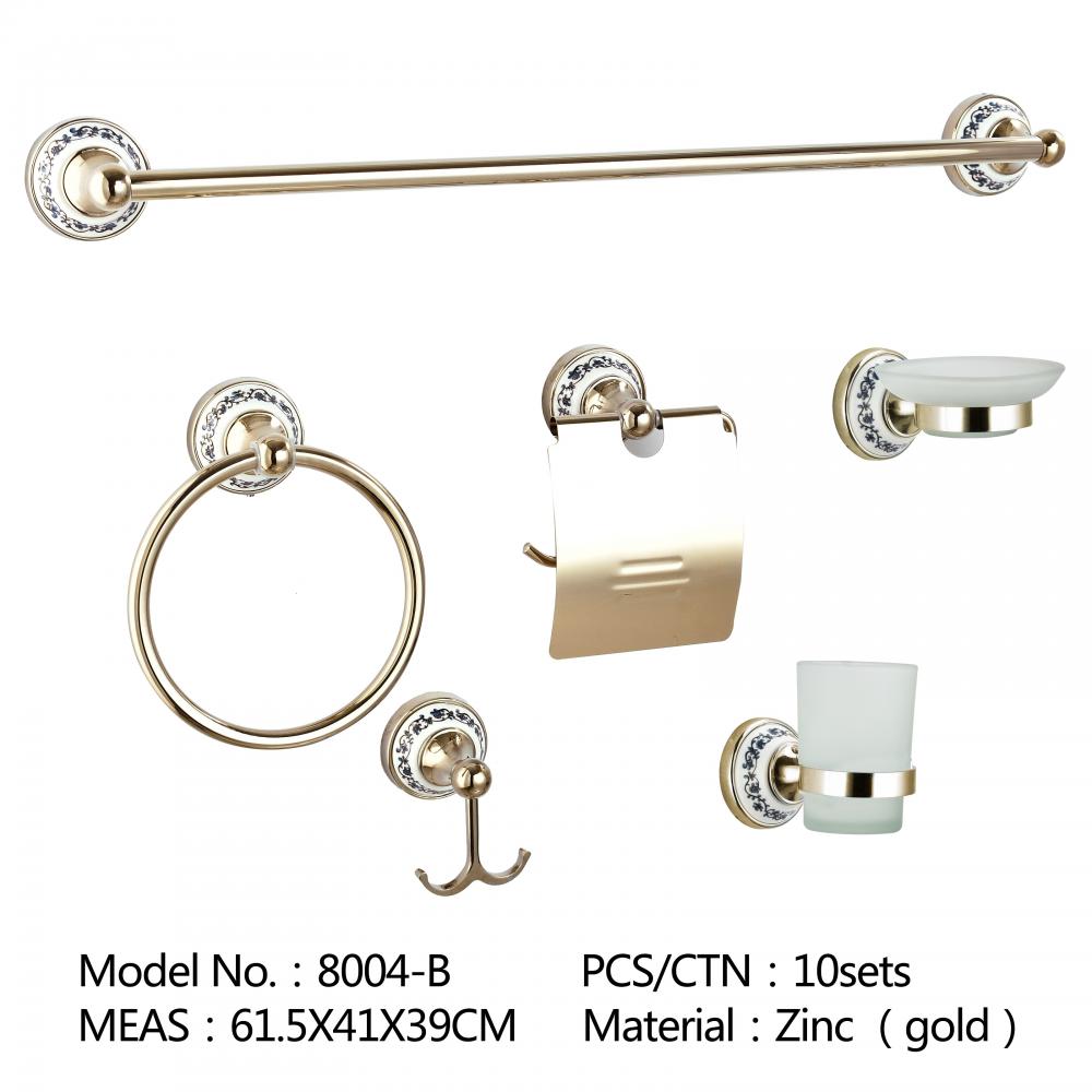 Nuevos accesorios de baño de inodoro de hardware de cromo de aleación de zinc de diseño cuadrado, conjunto de accesorios de baño de hotel