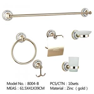 新しい正方形のDesignZinc合金のクロムハードウェアトイレ浴室の付属品、ホテルの浴室の付属品セット