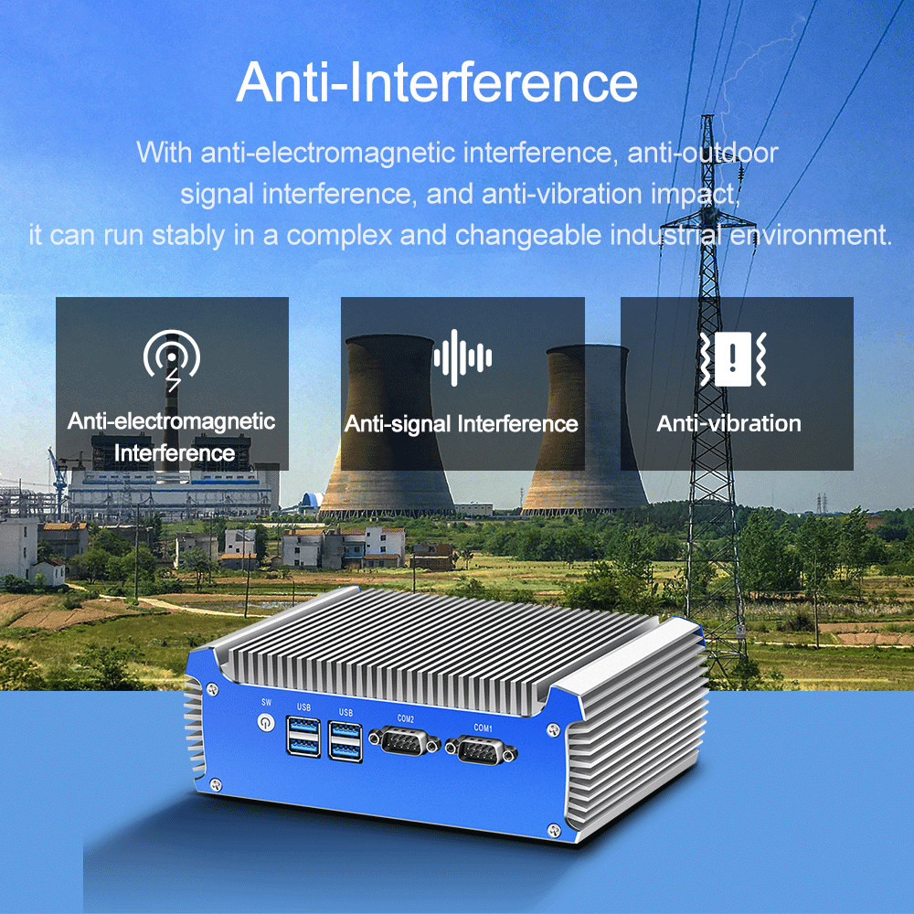 X46G silver-Dual LAN Dual COM Indudtrial PC